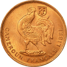 Coin, Cameroon, 50 Centimes, 1943, Pretoria, MS(65-70), Bronze, KM:6