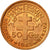 Moneta, Kamerun, 50 Centimes, 1943, Pretoria, MS(65-70), Bronze, KM:6