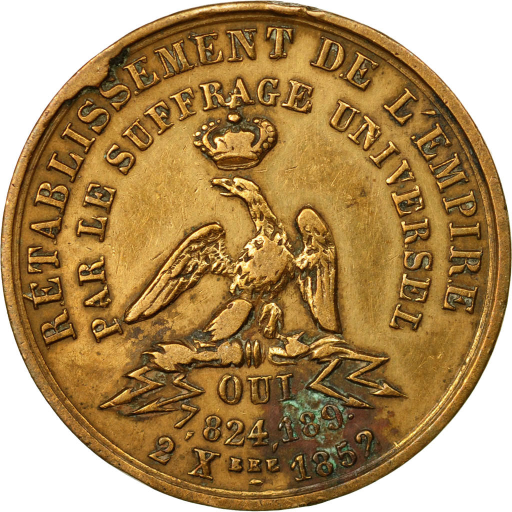 Token, Second Empire, Rétablissement de l'Empire par le Suffrage Universel
