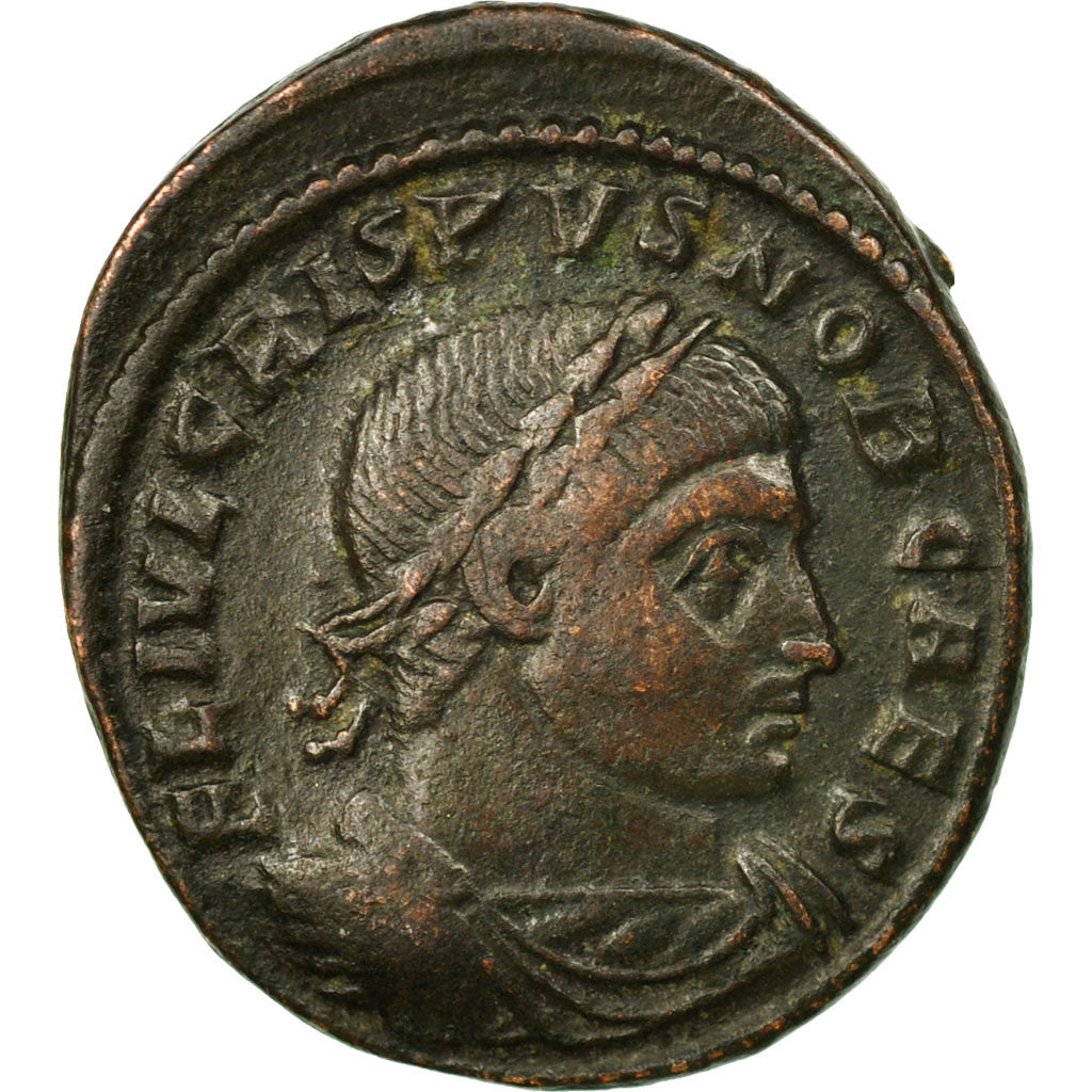 Coin, Crispus, Follis, 322-323, Arles, EF(40-45), Bronze, RIC:259