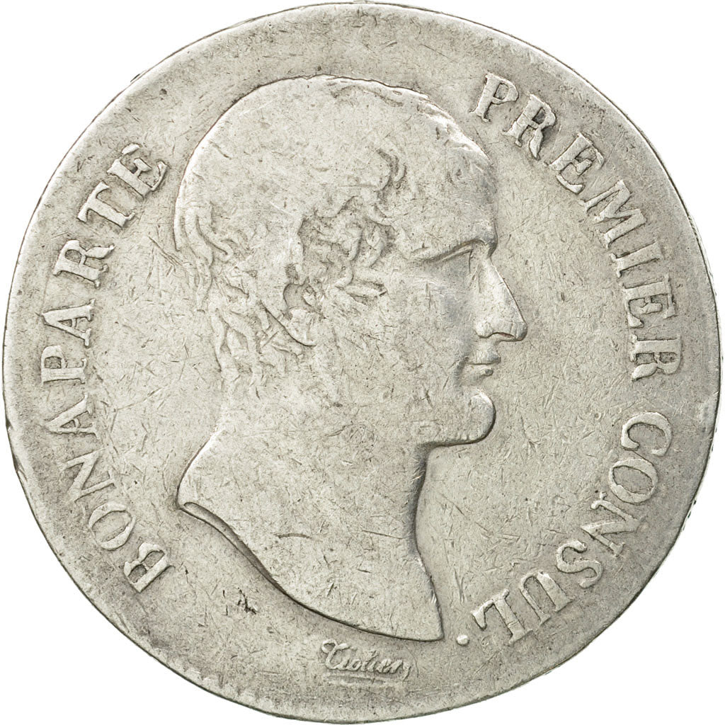 Coin, France, Napoléon I, 5 Francs, An XI, Paris, VF(20-25), Silver, KM:650.1