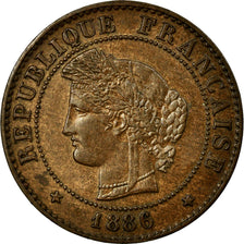 Coin, France, Cérès, Centime, 1886, Paris, AU(55-58), Bronze, KM:826.1