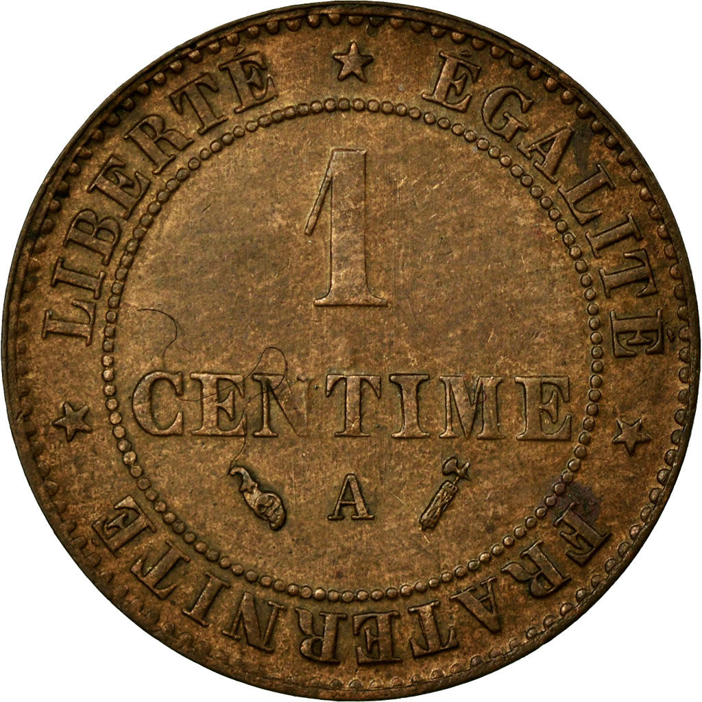 Coin, France, Cérès, Centime, 1886, Paris, AU(55-58), Bronze, KM:826.1