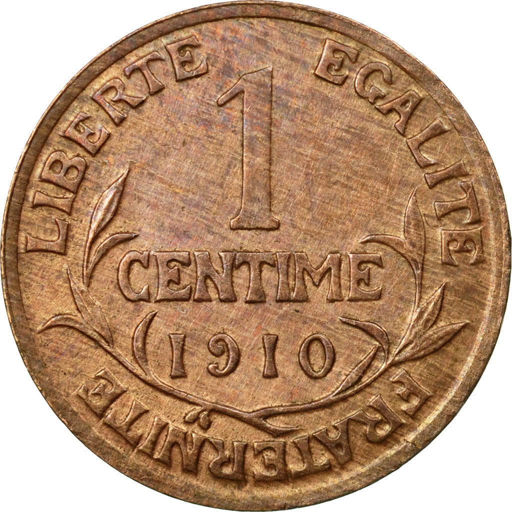 Moneta, Francja, Dupuis, Centime, 1910, Paris, EF(40-45), Bronze, KM:840