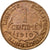 Moneda, Francia, Dupuis, Centime, 1910, Paris, MBC, Bronce, KM:840, Gadoury:90