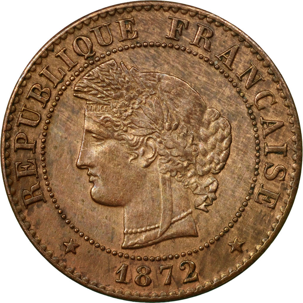 Coin, France, Cérès, Centime, 1872, Paris, AU(55-58), Bronze, KM:826.1