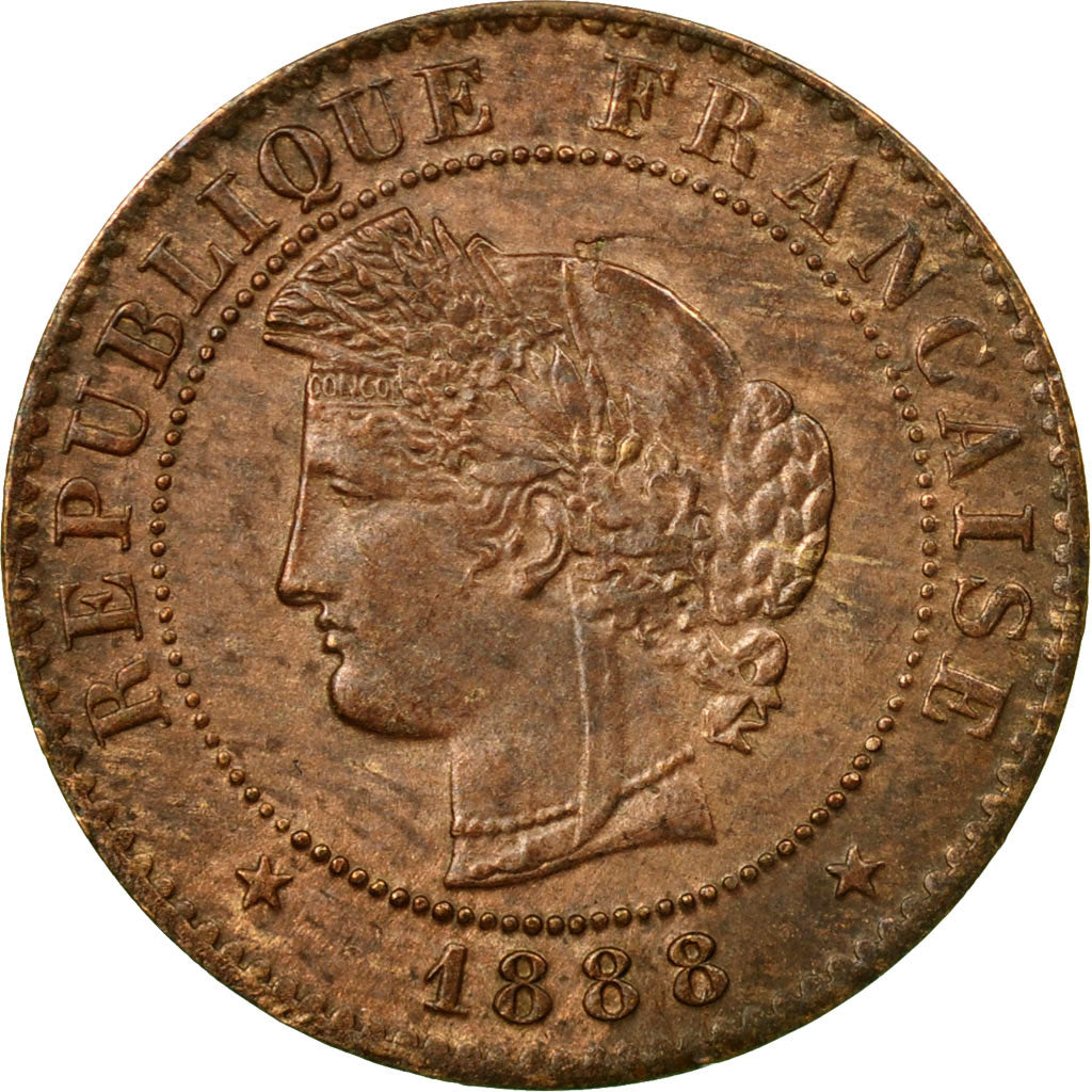 Coin, France, Cérès, Centime, 1888, Paris, AU(55-58), Bronze, KM:826.1