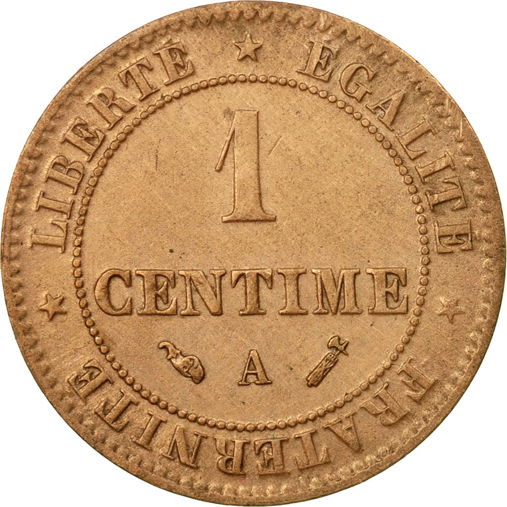 Moneta, Francia, Cérès, Centime, 1895, Paris, BB+, Bronzo, KM:826.1