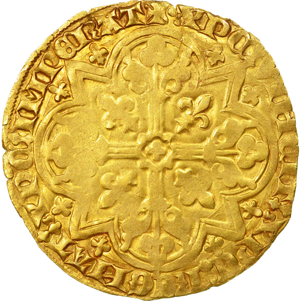 Coin, Belgium, BRABANT, Jeanne & Wenceslas, Mouton d'or, Vilvorde, VF(30-35)