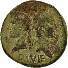 Coin, Augustus, Dupondius, Nîmes, VF(30-35), Bronze, RIC:160
