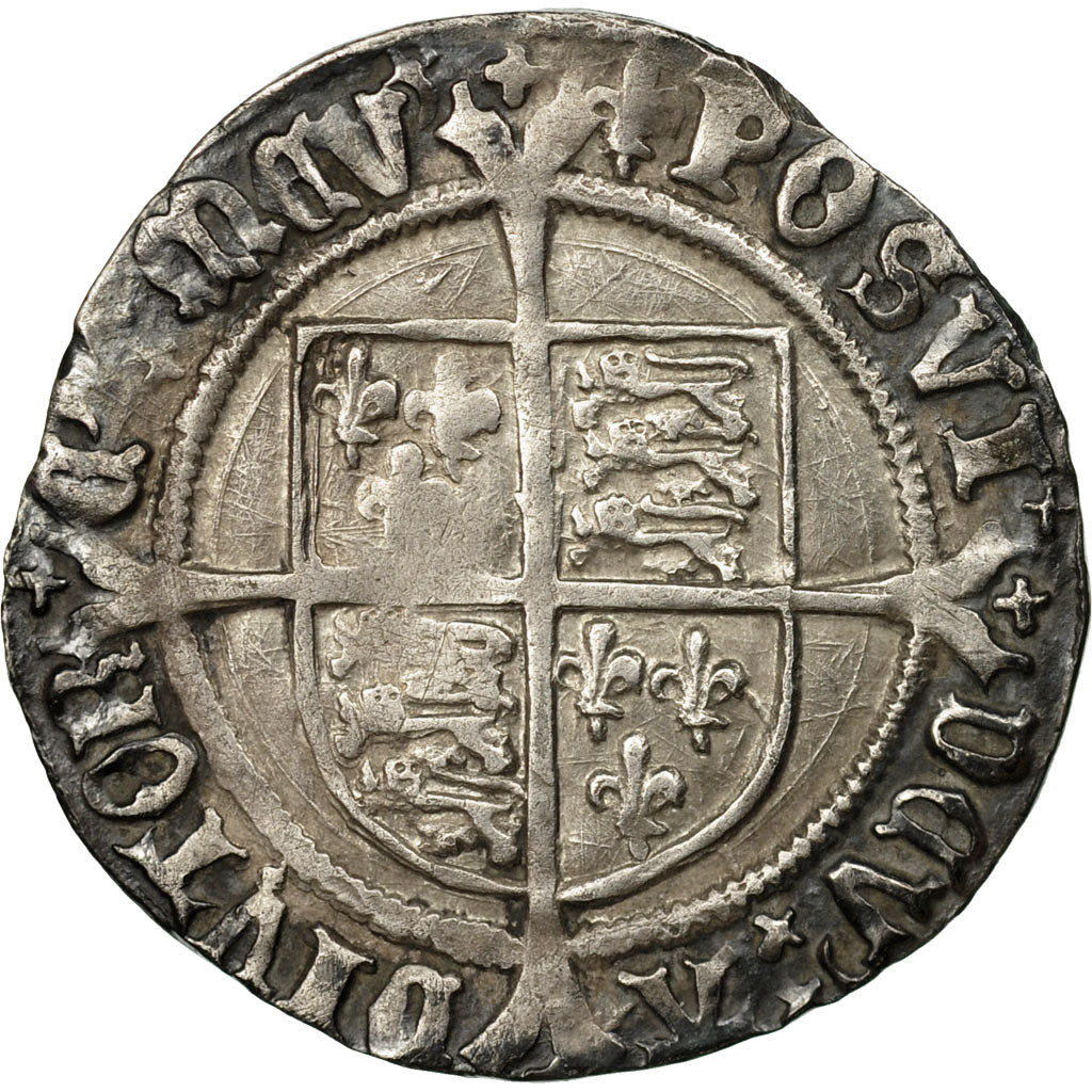 Moneta, Gran Bretagna, Henry VIII, Groat, London, BB+, Argento, Spink:2337E