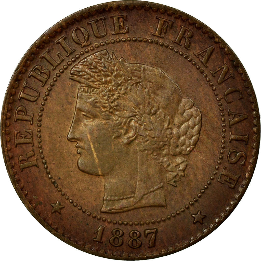 Coin, France, Cérès, Centime, 1887, Paris, MS(60-62), Bronze, KM:826.1
