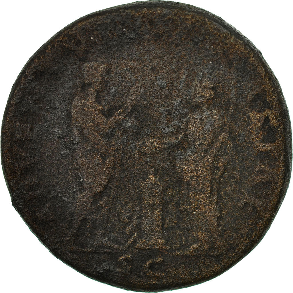 Coin, Hadrian, Sestertius, AD 134-138, Rome, Very rare, F(12-15), Bronze