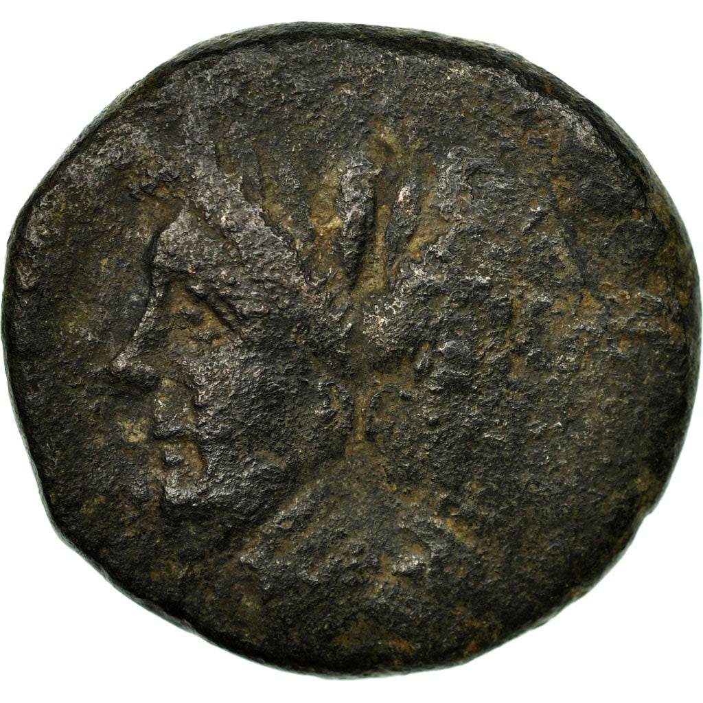 Coin, Sextus Pompey, As, 45 BC, Sicily, VF(20-25), Bronze, Crawford:479/1