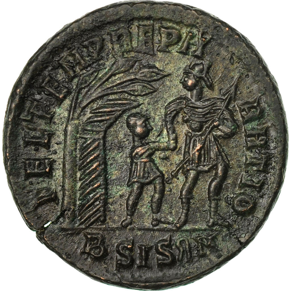 Coin, Constans, Maiorina, 348-350, Siscia, AU(55-58), Bronze, RIC:217