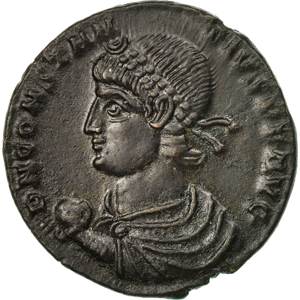 Coin, Constans, Maiorina, 348-350, Trier, MS(60-62), Bronze, RIC:222