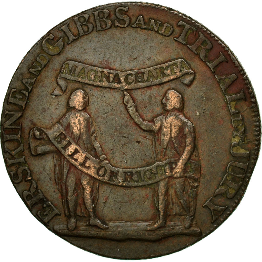 Coin, Great Britain, Erskine & Gibbs, Halfpenny Token, 1794, Middlesex
