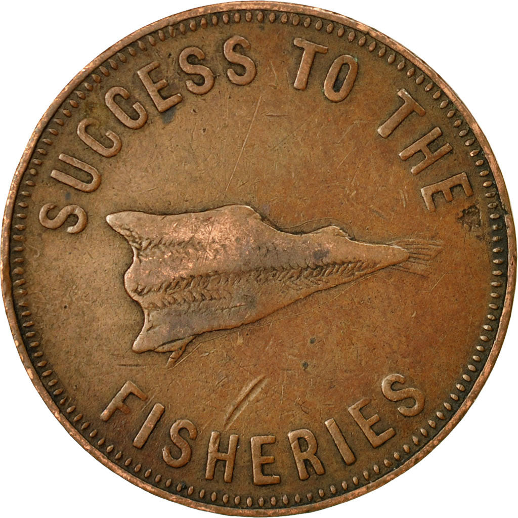 Coin, Canada, Prince Edward Island, Halfpenny Token, VF(30-35), Copper