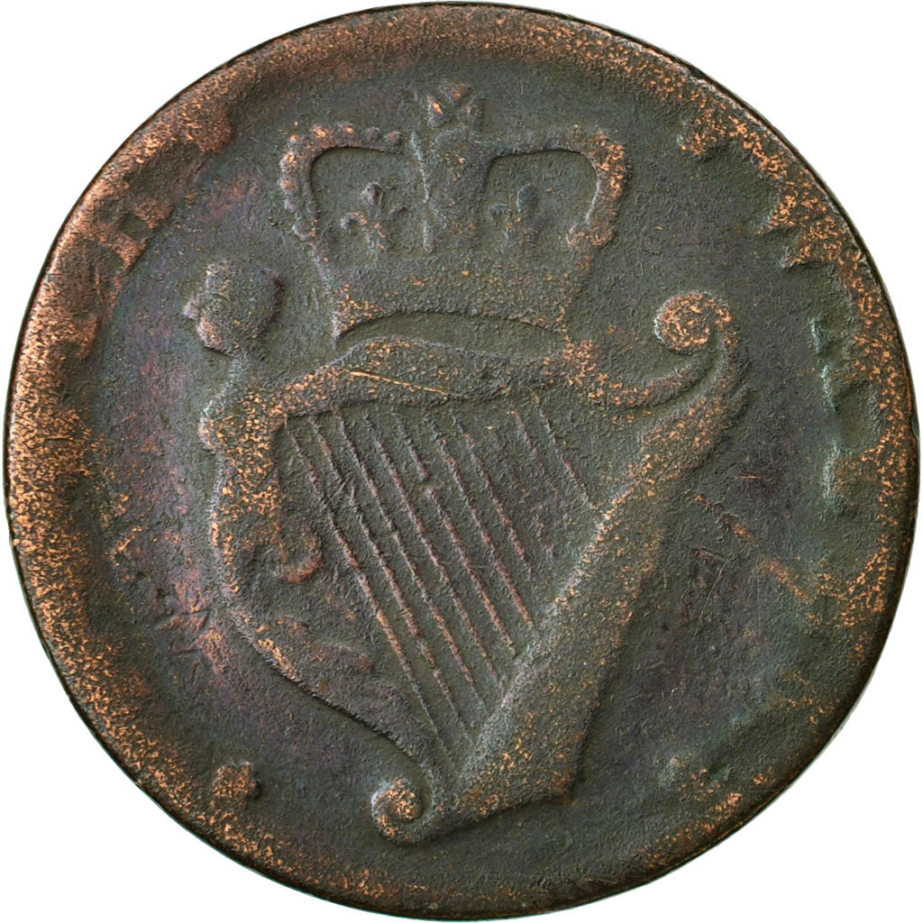 Coin, Great Britain, North Wales, Colonel Kirk, Evasion Halfpenny, VF(20-25)