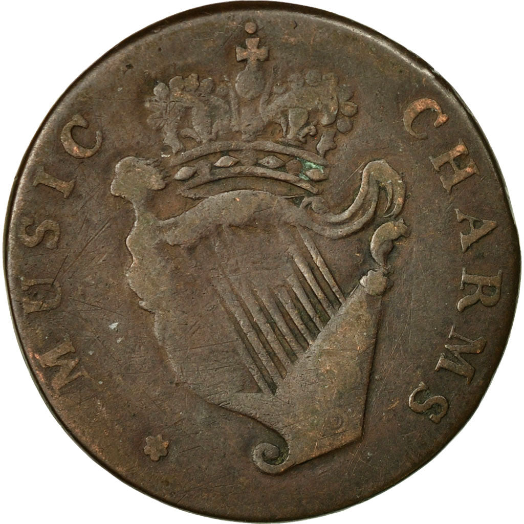 Coin, Great Britain, Alfred the Great, Evasion Halfpenny, Music Charms