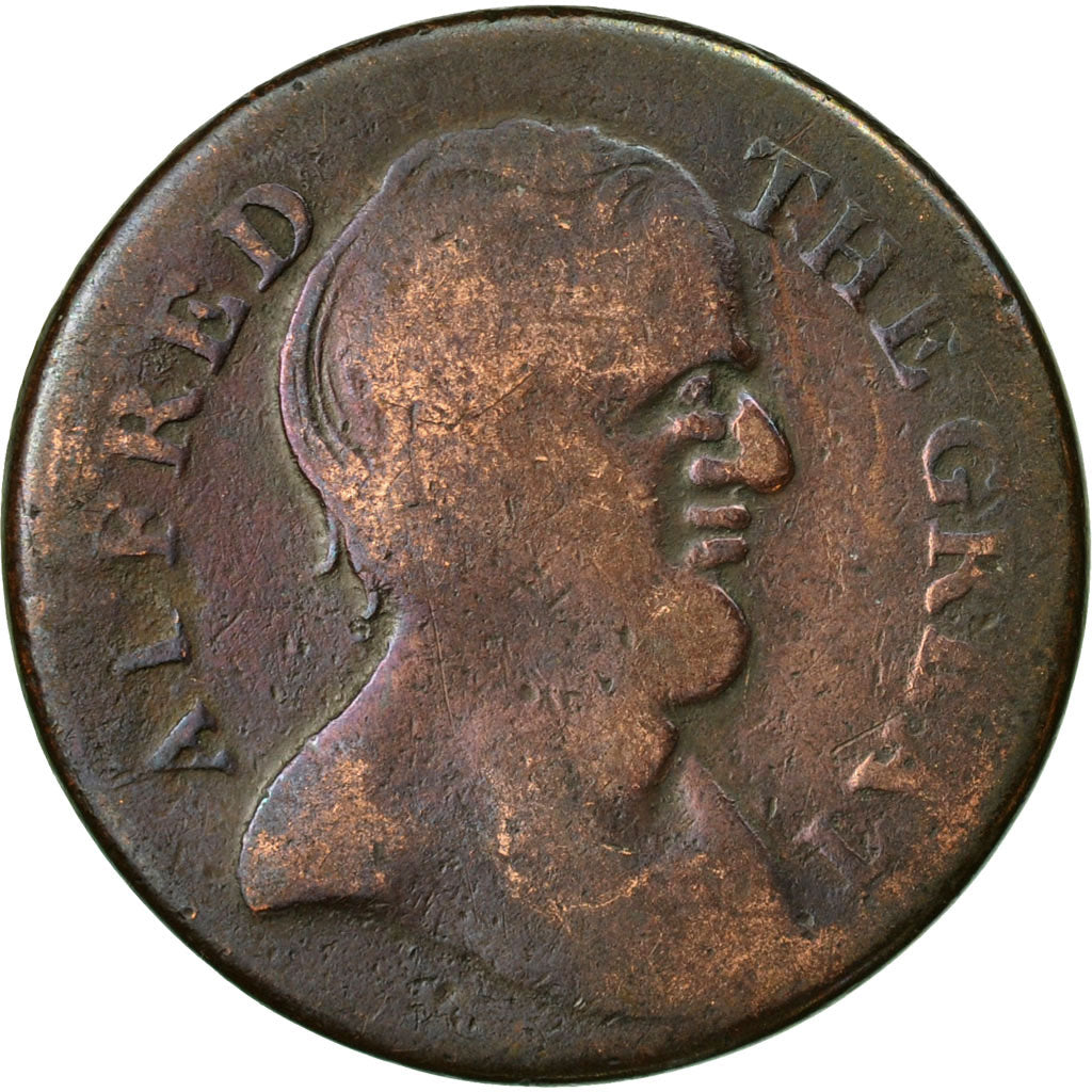Coin, Great Britain, Alfred the Great, Evasion Halfpenny, Unity and Peace