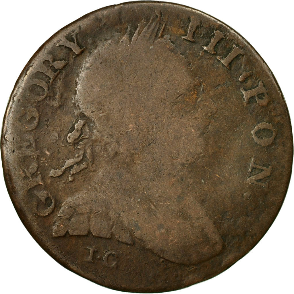 Coin, Great Britain, Gregory III Pon, Evasion Halfpenny, 1771, Britain Rules