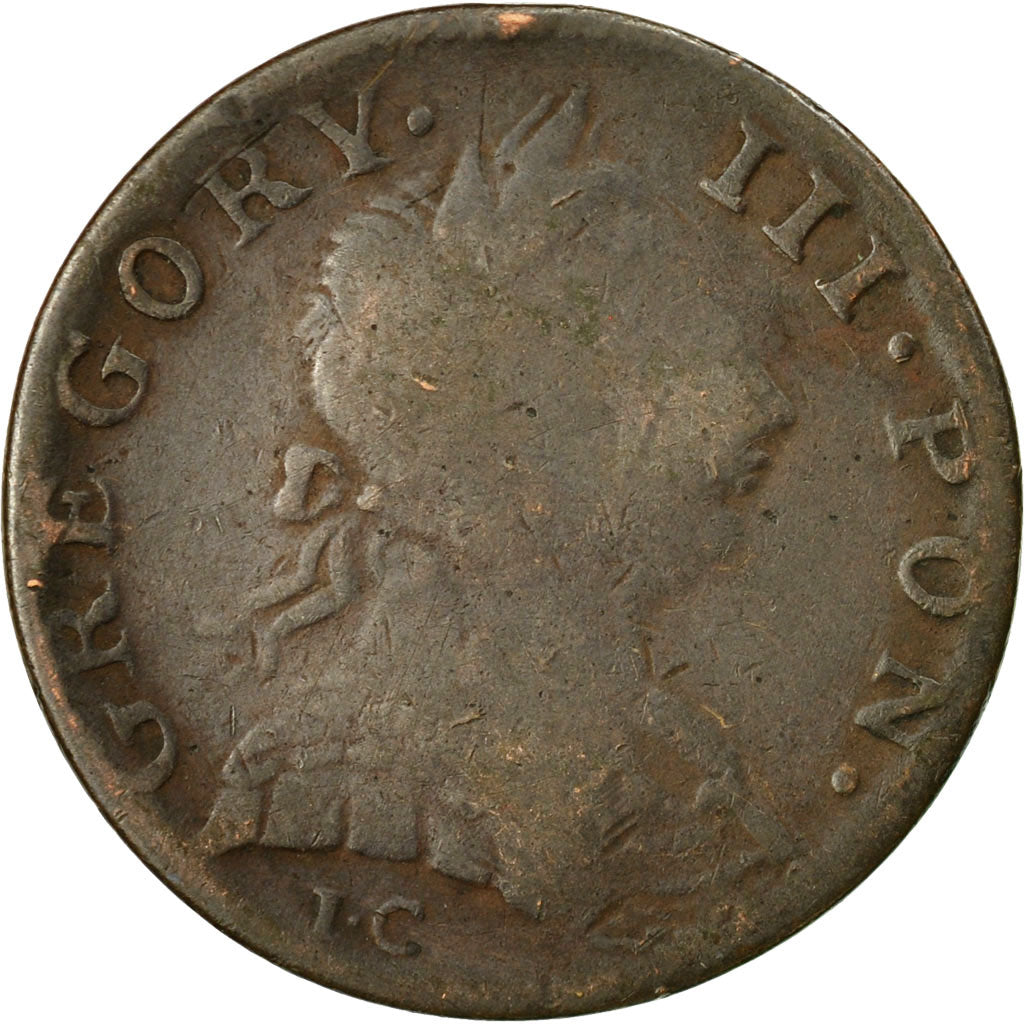 Coin, Great Britain, Gregory III Pon, Evasion Halfpenny, 1771, Britain's Isles