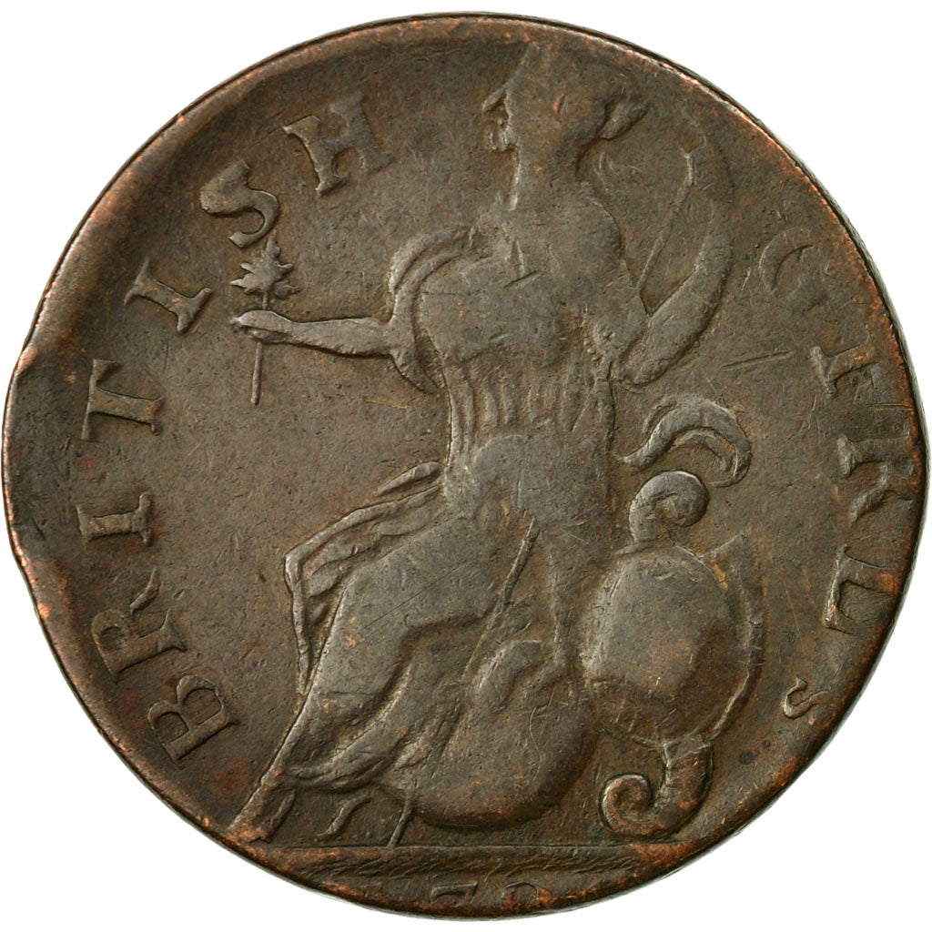 Coin, Great Britain, Gregory III Pon, Evasion Halfpenny, 1788, British Girls
