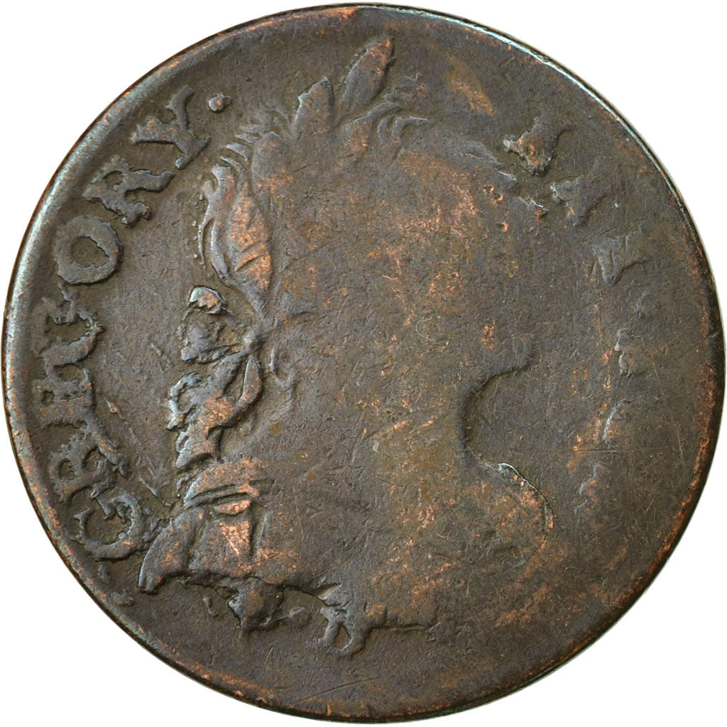 Coin, Great Britain, Gregory III Pon, Evasion Halfpenny, 1770, Bonny Girl