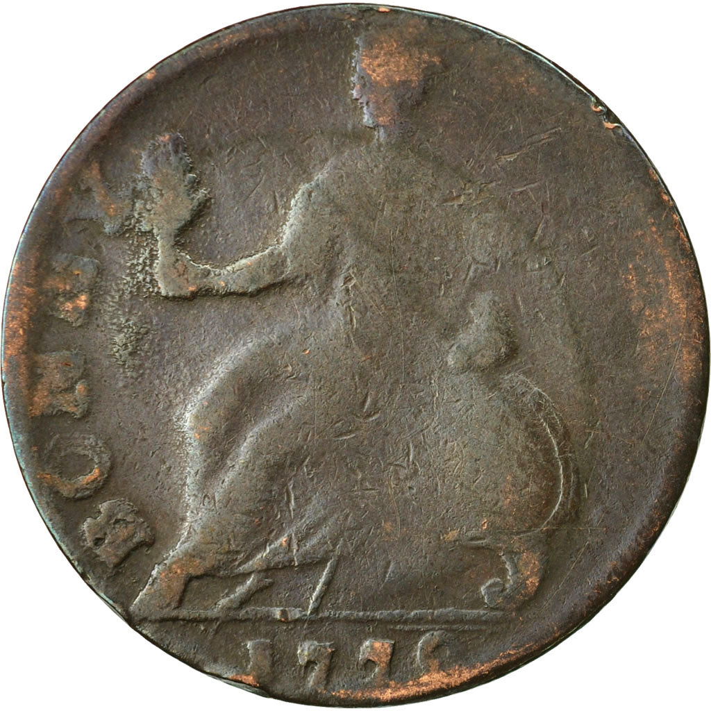Coin, Great Britain, Gregory III Pon, Evasion Halfpenny, 1770, Bonny Girl