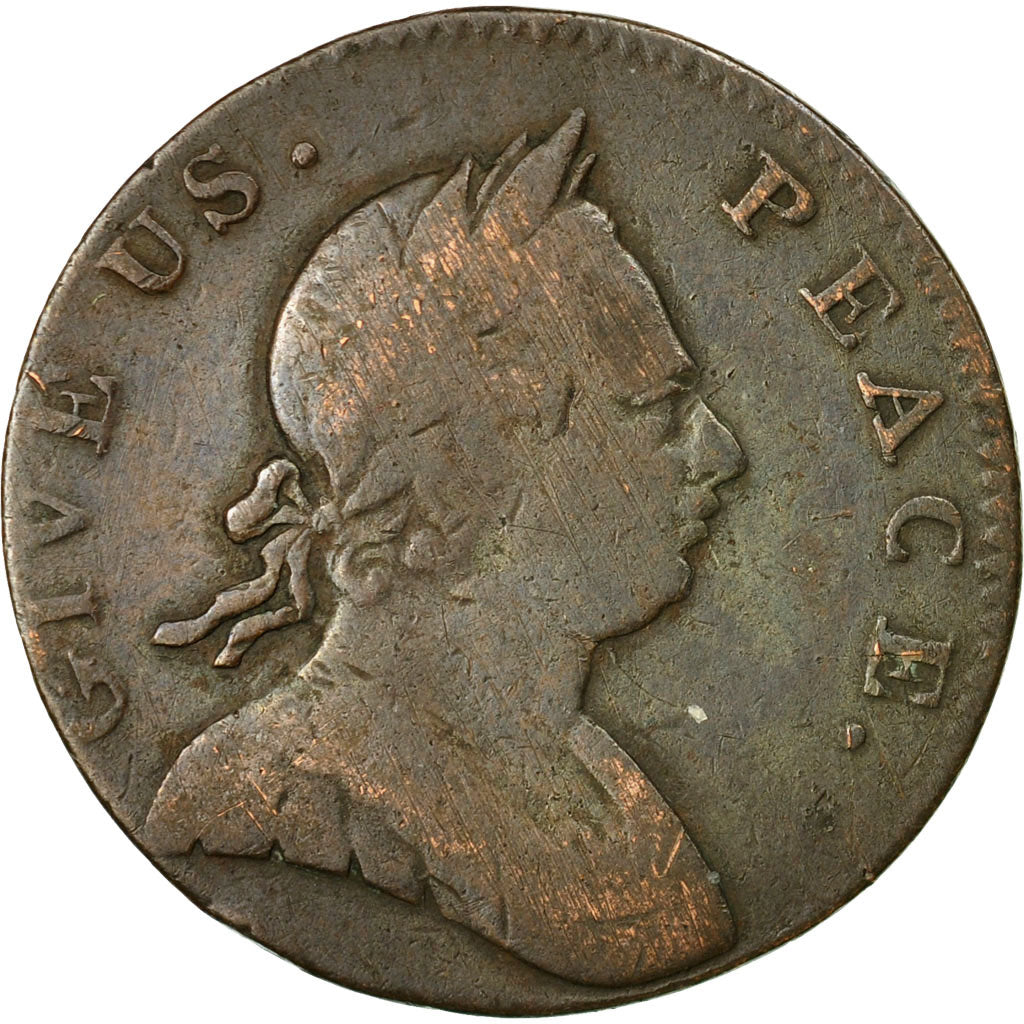 Coin, Great Britain, Give us Peace, Evasion Halfpenny, 1730, Pitt For Ever
