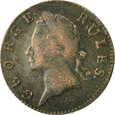 Coin, Great Britain, North Wales, George Rule, Evasion Halfpenny, 1760