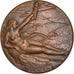 France, Médaille, Art Déco, Electricité, Femme Nue, Simon, SUP, Bronze