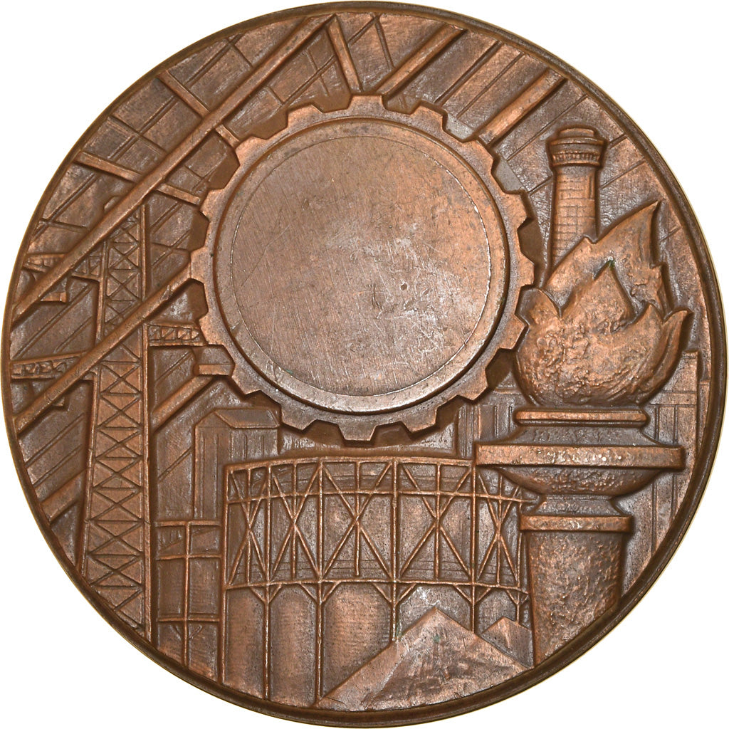 France, Médaille, Art Déco, Electricité, Femme Nue, Simon, SUP, Bronze