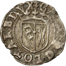 Coin, France, LORRAINE, Charles III, Double Denier, Nancy, EF(40-45), Billon