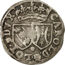 Coin, France, LORRAINE, Charles IV, Double Denier, Nancy, EF(40-45), Billon