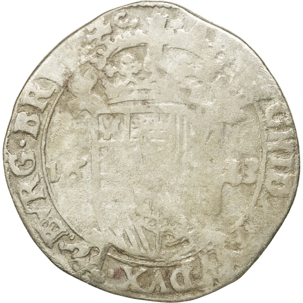 Coin, Spanish Netherlands, Philip IV, Escalin, 1623, Anvers, F(12-15), Silver