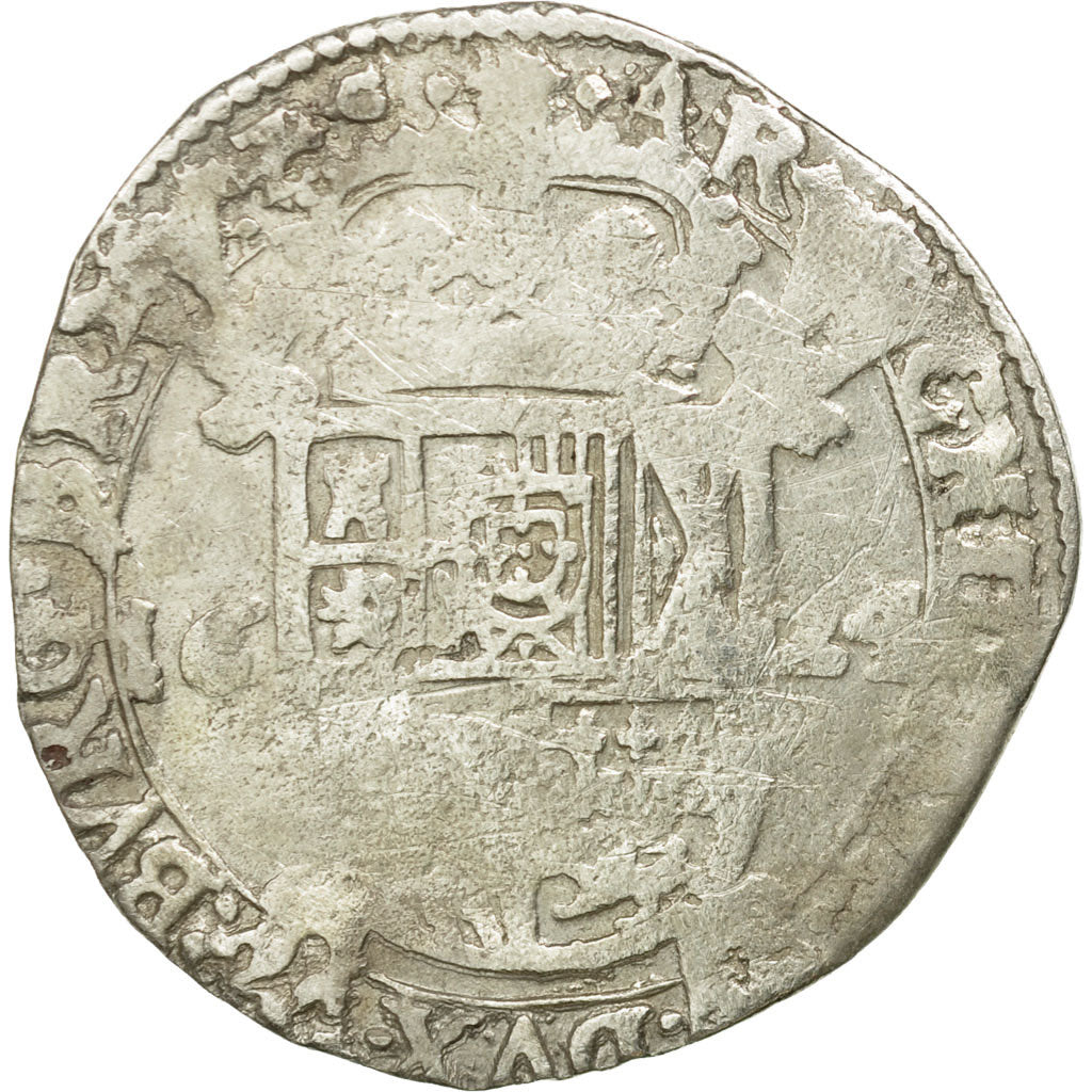 Coin, Spanish Netherlands, Philip IV, Escalin, 1624, Anvers, F(12-15), Silver