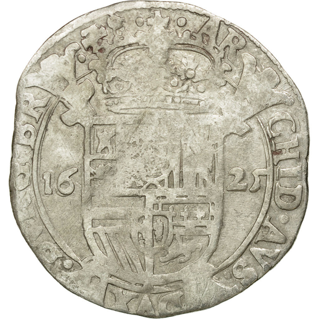 Coin, Spanish Netherlands, Philip IV, Escalin, 1625, Anvers, VF(20-25), Silver
