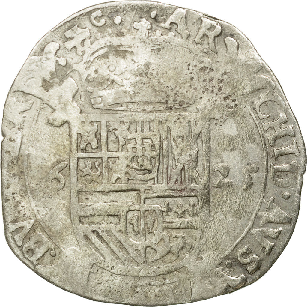 Coin, Spanish Netherlands, Philip IV, Escalin, 1625, Anvers, VF(20-25), Silver