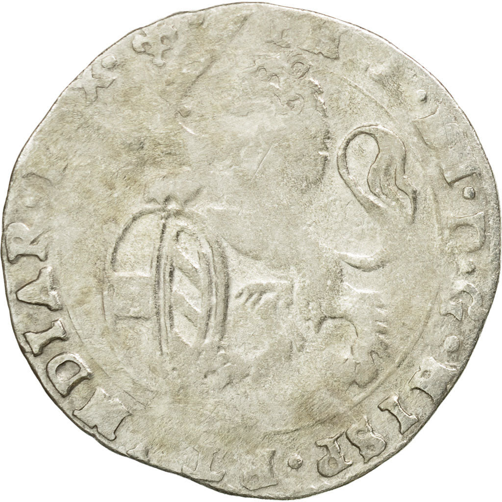 Coin, Spanish Netherlands, Philip IV, Escalin, 1633, Bruges, VF(20-25), Silver
