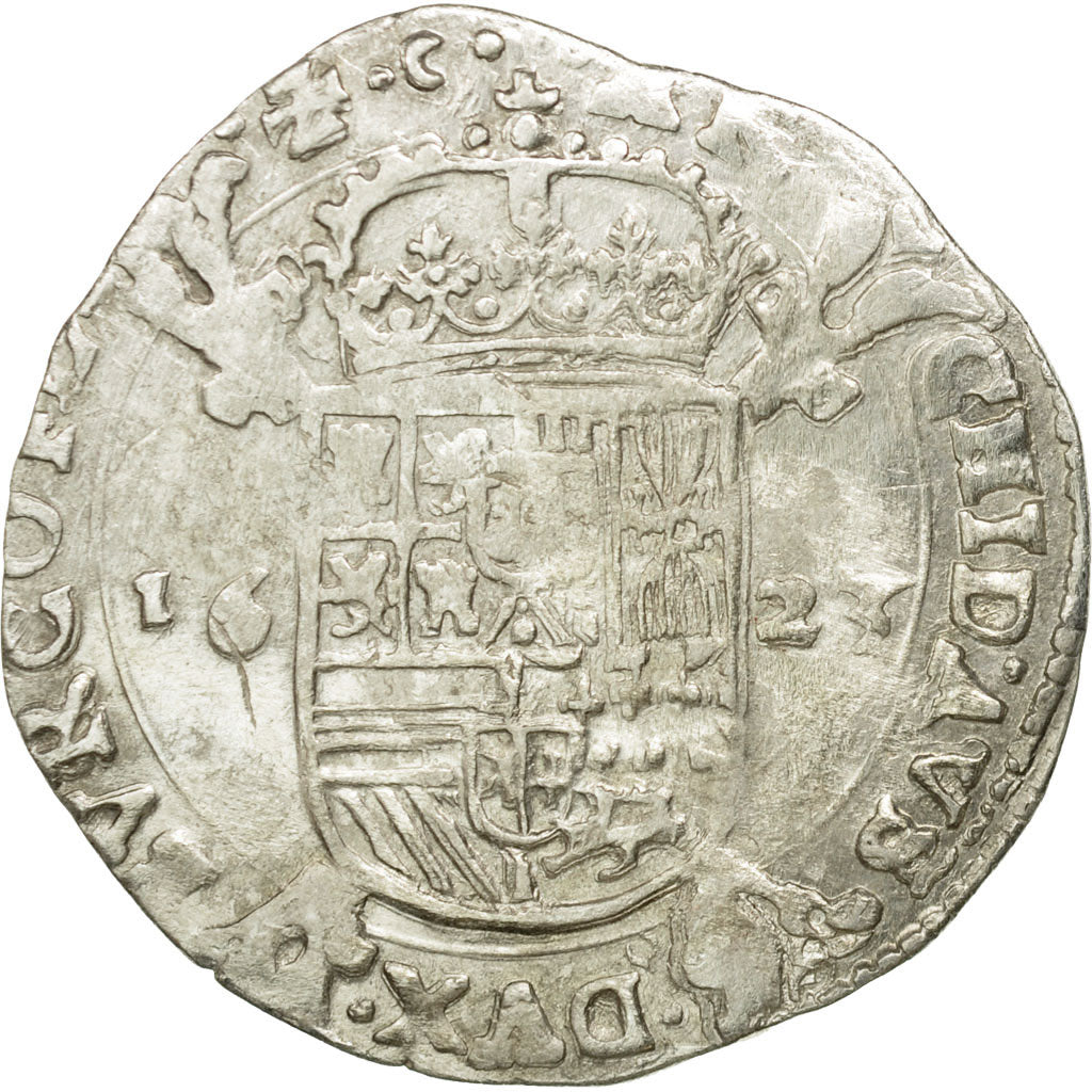 Coin, Spanish Netherlands, Philip IV, Escalin, 1623, Bruges, EF(40-45), Silver