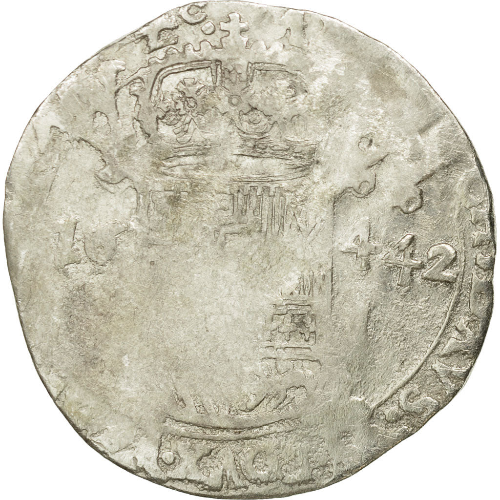 Coin, Spanish Netherlands, Philip IV, Escalin, 1642, Indeterminate Mint