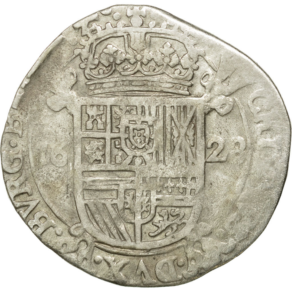 Coin, Spanish Netherlands, Philip IV, Escalin, 1628, Brussels, VF(30-35)
