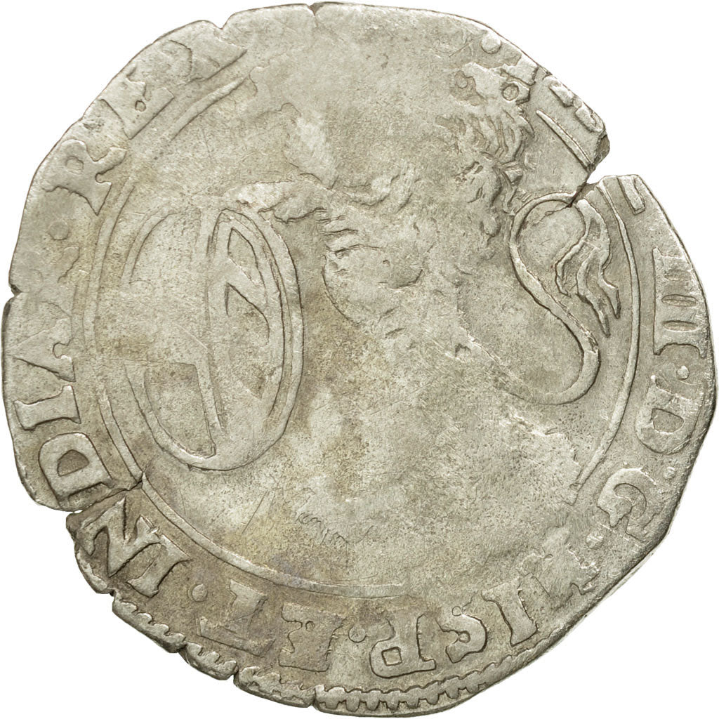 Coin, Spanish Netherlands, Philip IV, Escalin, 1629, Tournai, VF(20-25), Silver