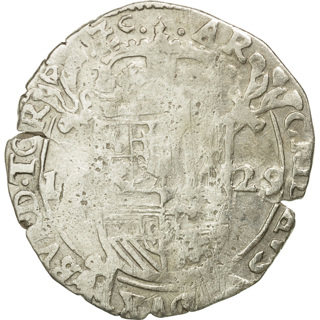 Coin, Spanish Netherlands, Philip IV, Escalin, 1629, Tournai, VF(20-25), Silver