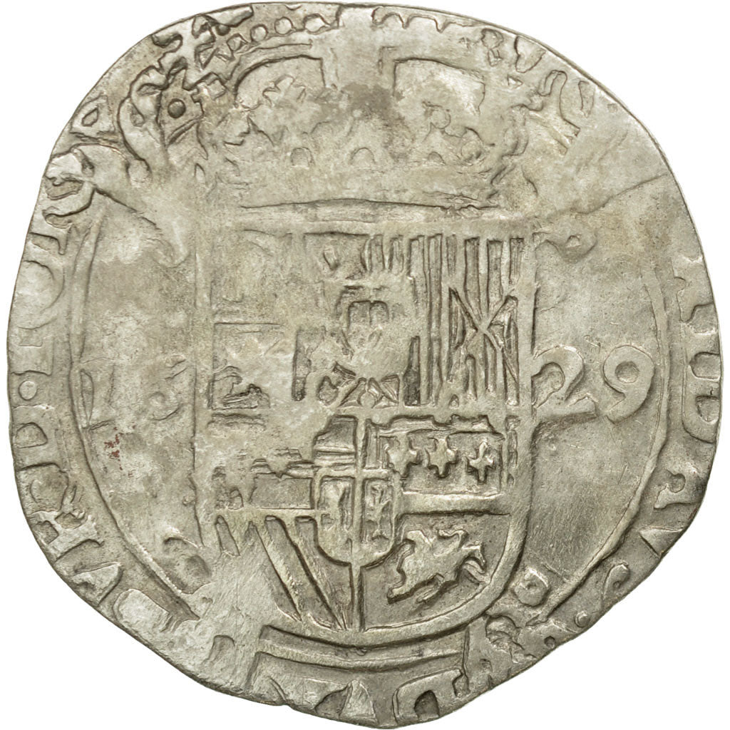 Coin, Spanish Netherlands, Philip IV, Escalin, 1629, Tournai, VF(30-35), Silver