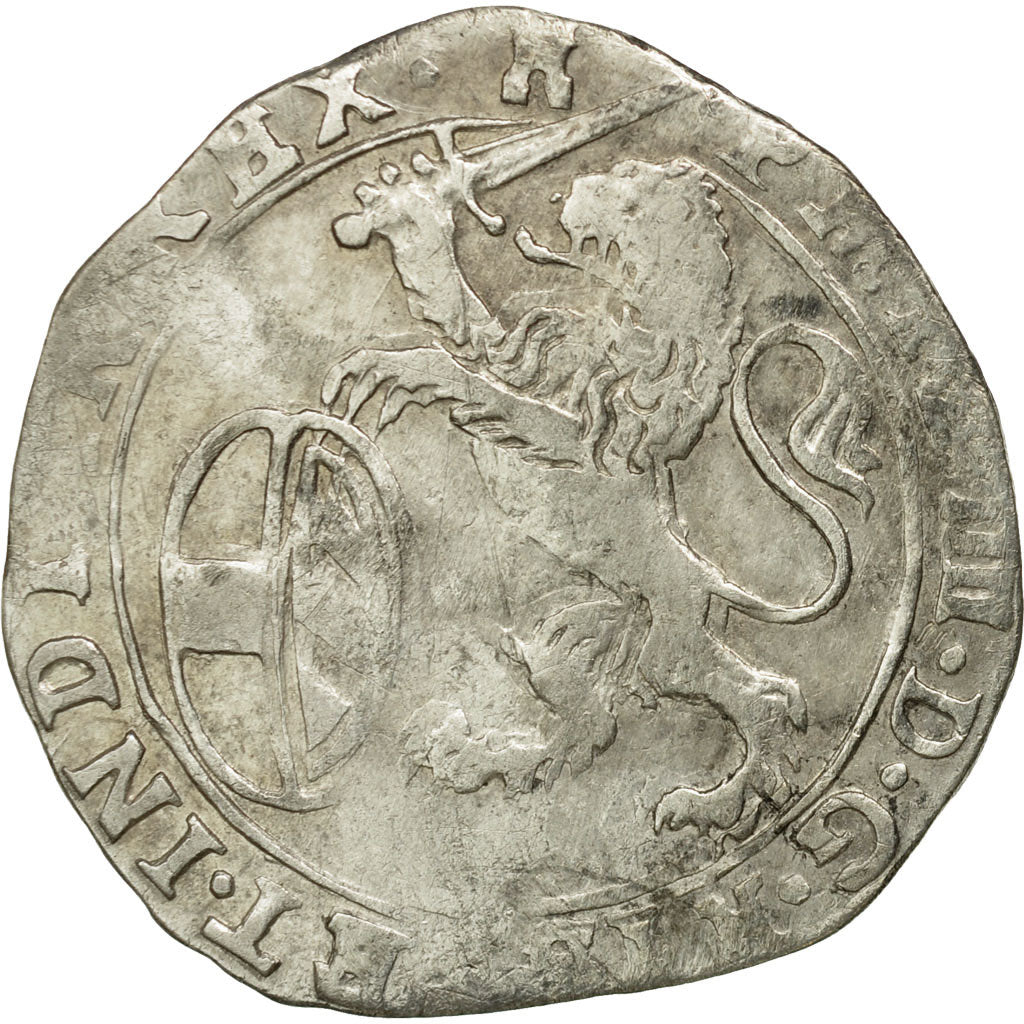 Coin, Spanish Netherlands, Philip IV, Escalin, 1652, Tournai, EF(40-45), Silver