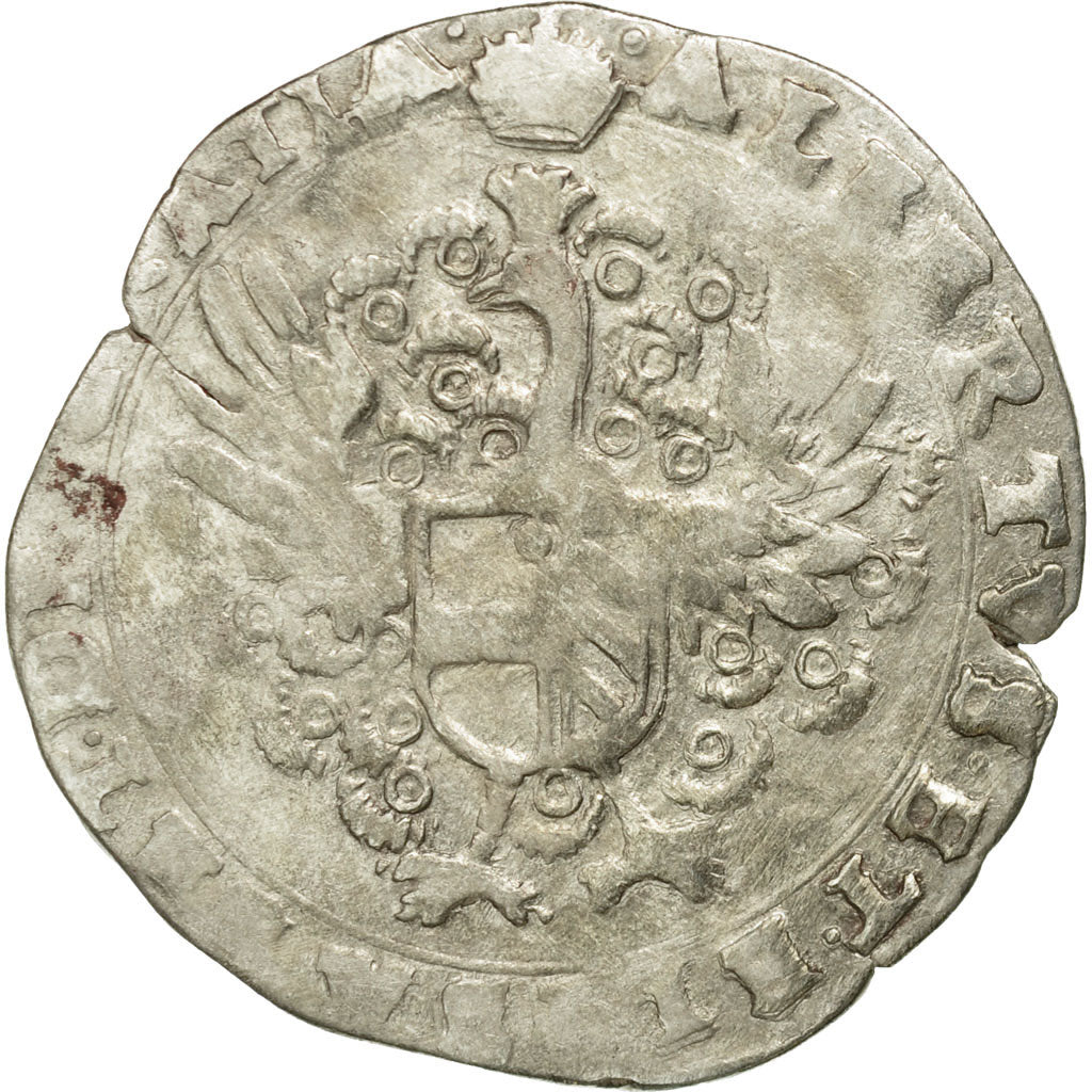 Coin, Spanish Netherlands, Albert & Isabella, Escalin, 1621, Bruges, VF(30-35)