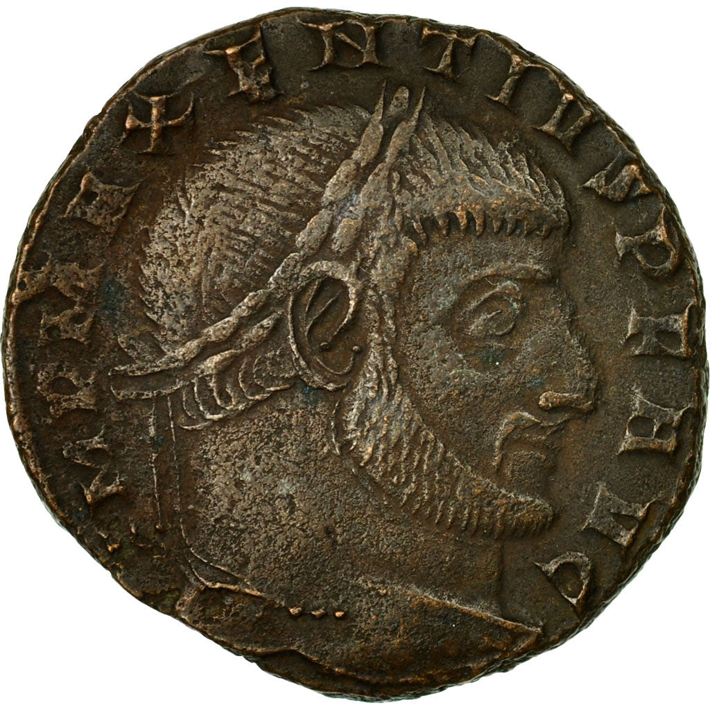 Moneta, Maxentius, Follis, 308-310, Ticinum, BB, Bronzo, RIC:106